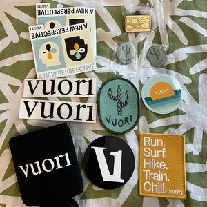 Vuori stickers, pins, patchs , drink holder